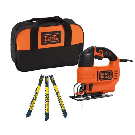 Scie sauteuse pendulaire filaire - 520W - BLACK+DECKER - avec 3 lames - sac de rangement - KS701PE3S-QS - Image 1