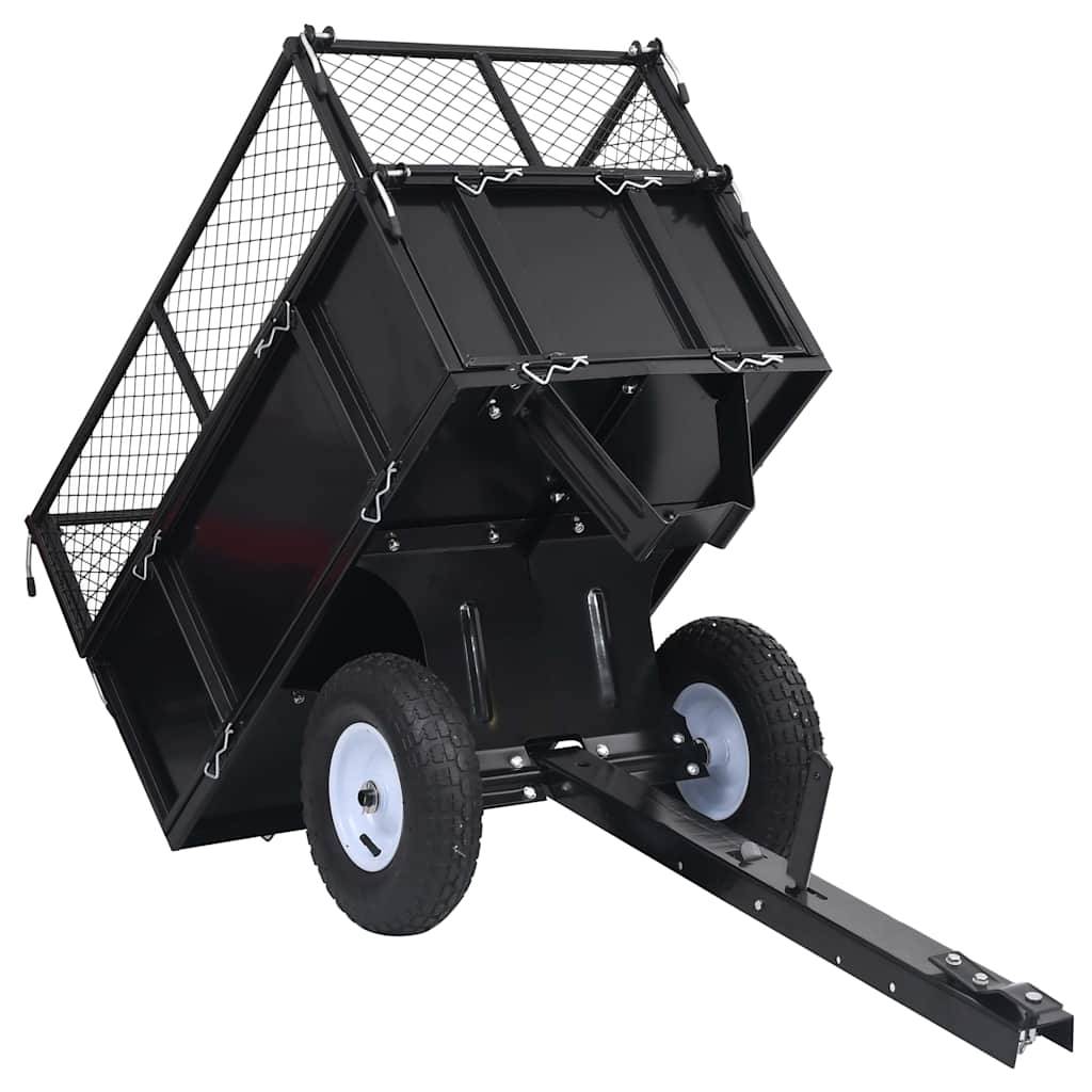 Vidaxl - Remorque basculante pour tondeuse de pelouse Charge de 150 kg vidaXL 92449 - Image 4