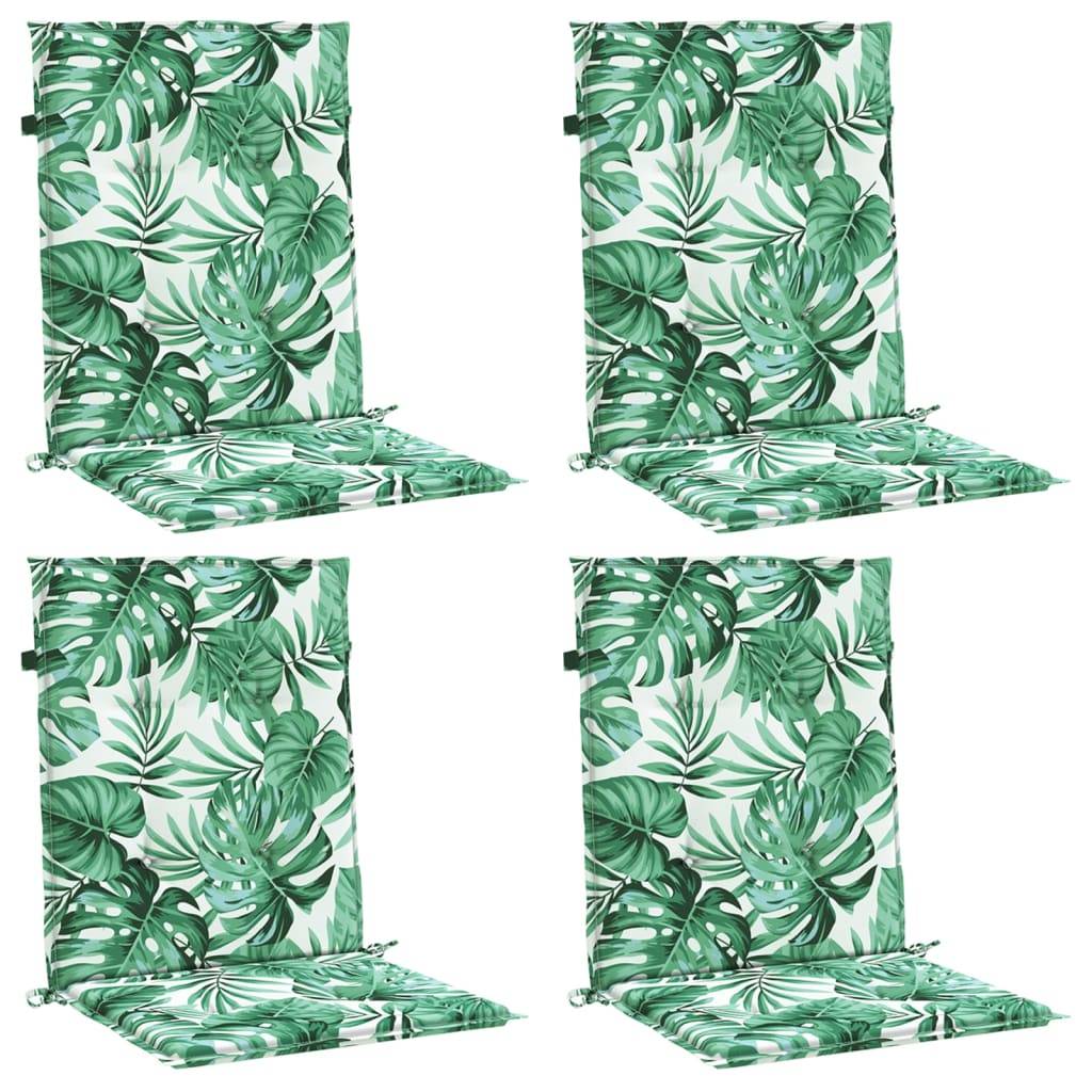PANGIVO - Coussins de chaise dossier bas polyester motif feuilles 100 x 50 x 3 cm - PANGIVO - Image 3