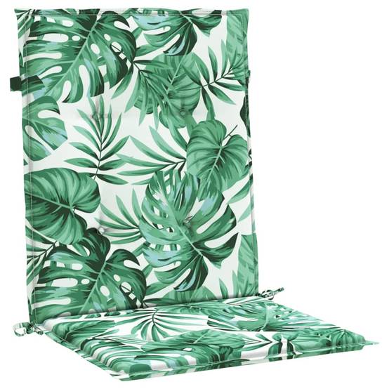 PANGIVO - Coussins de chaise dossier bas polyester motif feuilles 100 x 50 x 3 cm - PANGIVO - Image 5