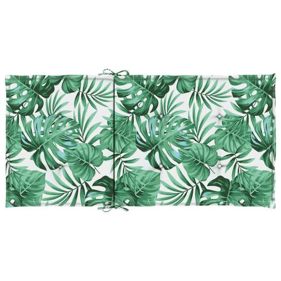 PANGIVO - Coussins de chaise dossier bas polyester motif feuilles 100 x 50 x 3 cm - PANGIVO - Image 7