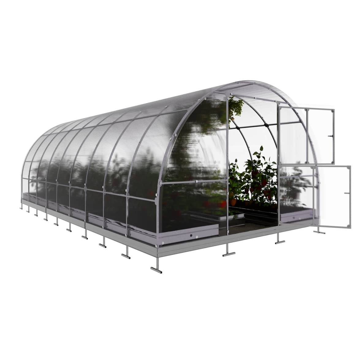 KLASIKA GREENHOUSES - Serre de jardin KLASIKA TUBE EXTRA 3 x 6 m (18 m²), 4 mm avec revêtement en polycarbonate - Image 4