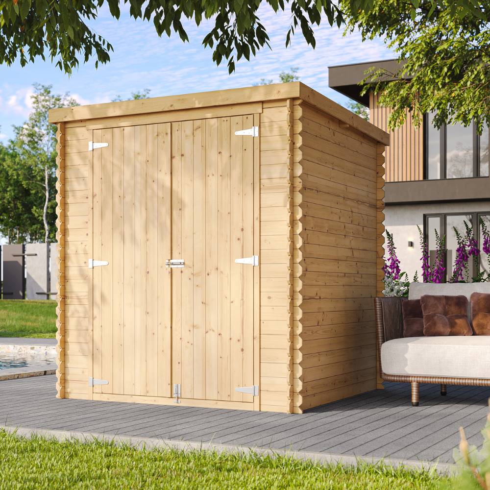 Timbela - Abri de Jardin en Bois - 3.53 m² / 204x204xH200 cm  - Timbela M309C1 - Image 1