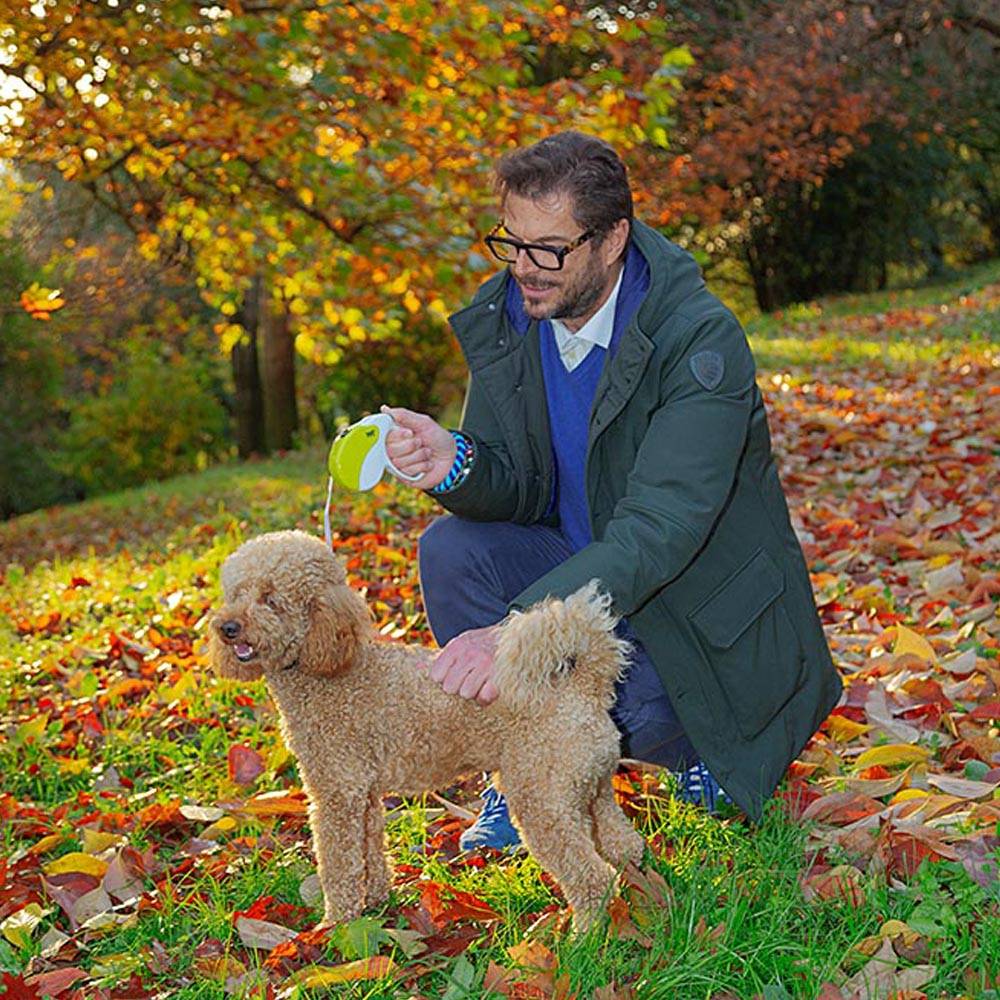 Ferplast - Ferplast Laisse Chien Enrouleur AMIGO MEDIUM, Laisse pour Chiens de Taille Moyenne jusqu'à 25 Kg. Cordon Extensible max 5 m. Bouton de verrouillage et - Image 4
