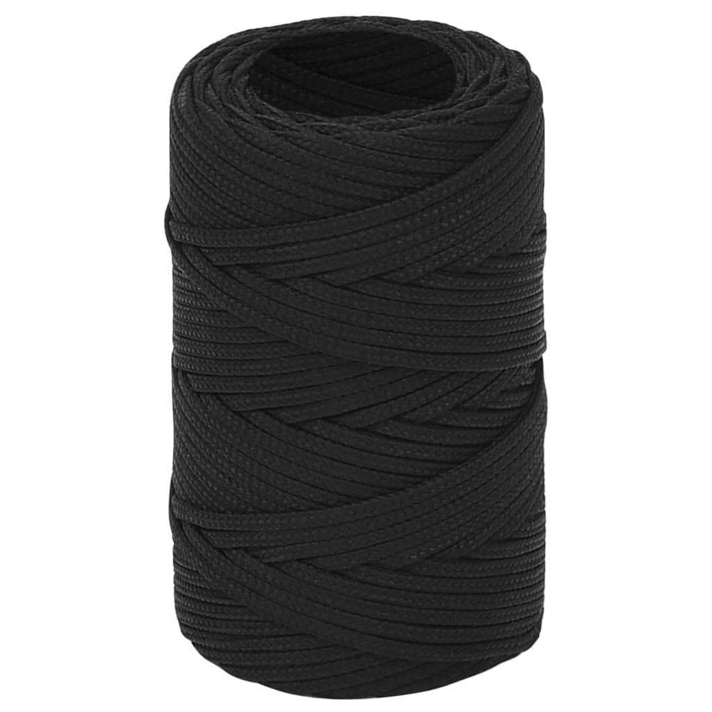 Corde de bateau Noir complet 2 mm 250 m Polypropylène Maison Chic - Image 1