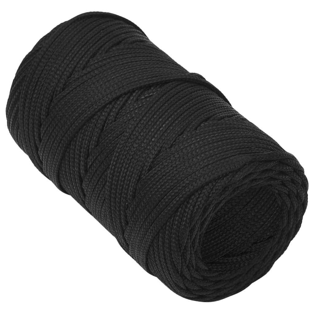 Corde de bateau Noir complet 2 mm 250 m Polypropylène Maison Chic - Image 3