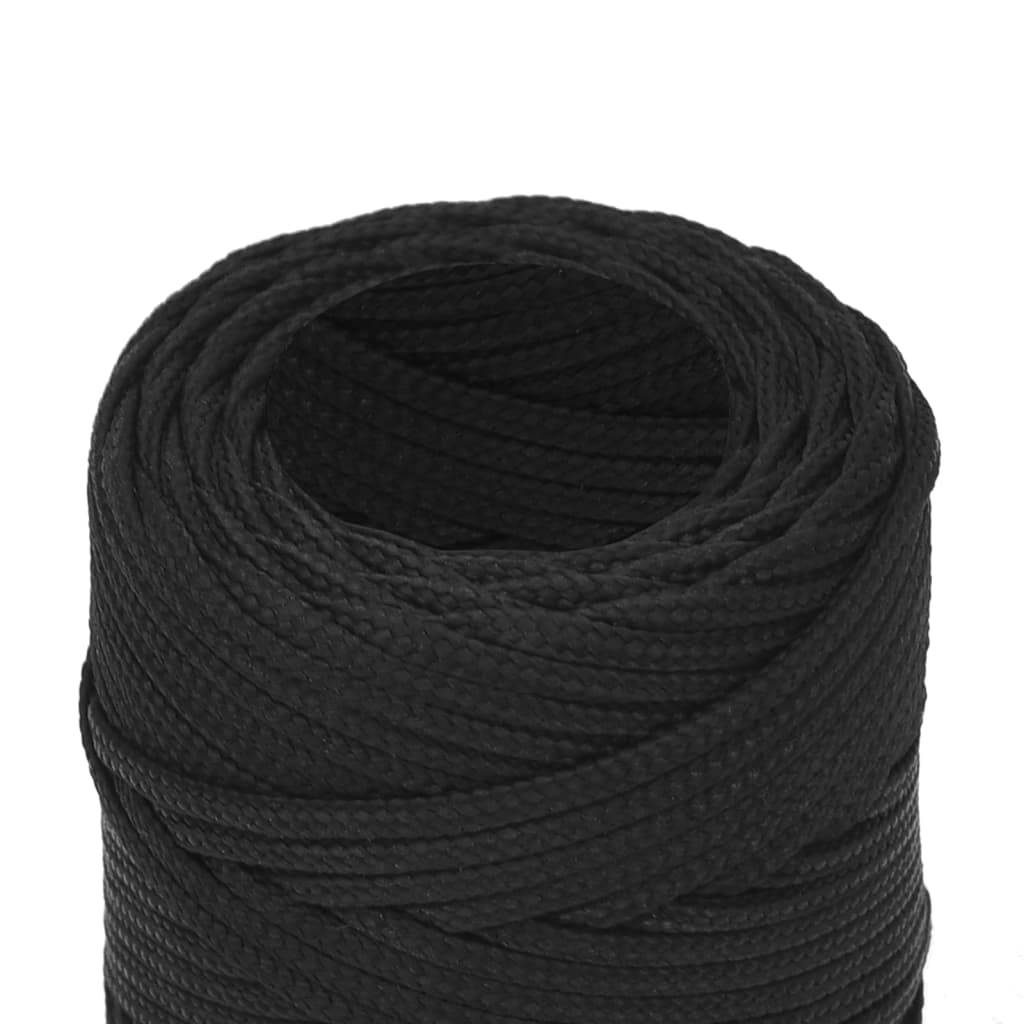Corde de bateau Noir complet 2 mm 250 m Polypropylène Maison Chic - Image 4