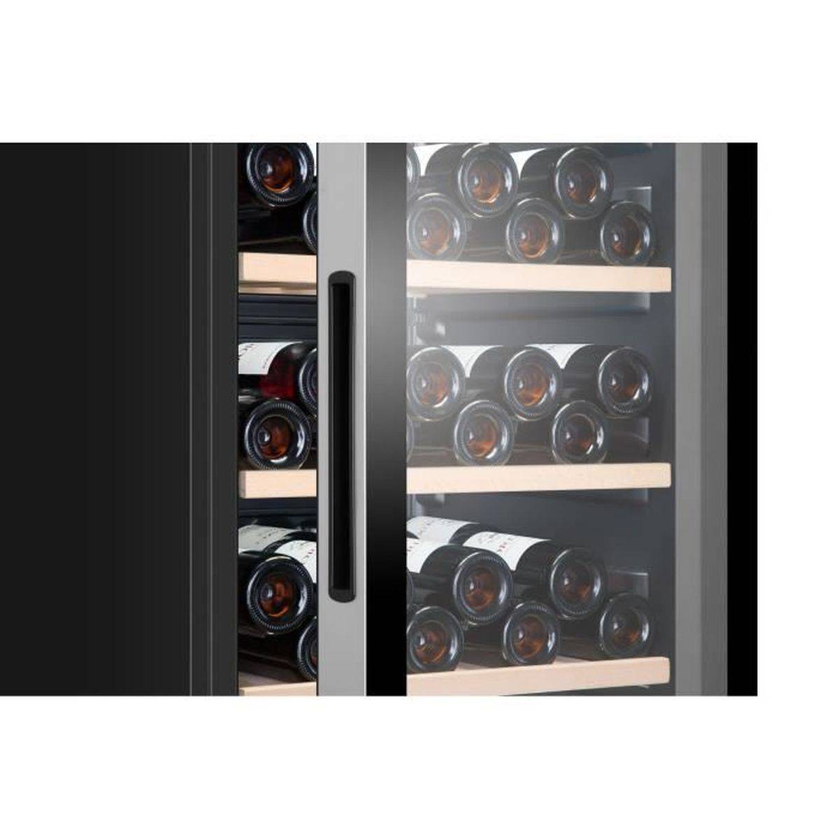 Cave à vin compresseur Haier HWS116GAE, pose libre, 116 bouteilles, porte vitrée anti UV, 5-20 °C - Haier - Image 9