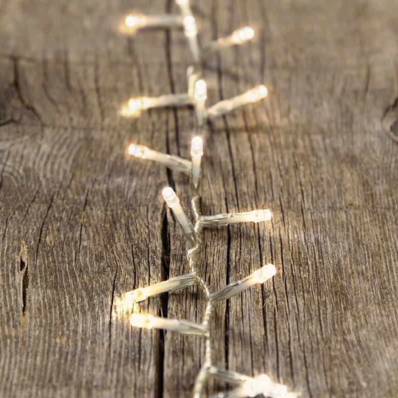 Lotti - Guirlande lumineuse Boa 6CM 15M 720 LED 8 effets blanc chaud câble transparent Lotti - Image 8
