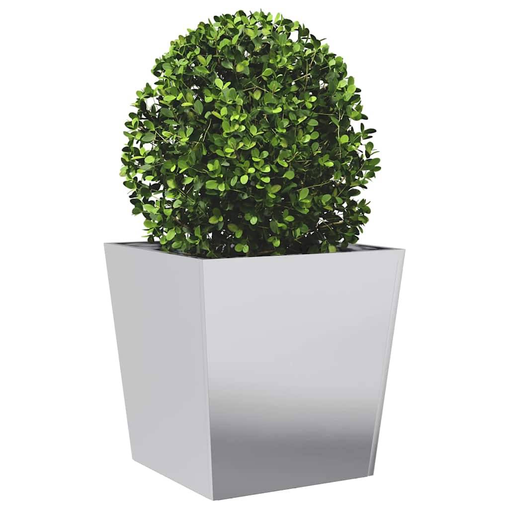 Jardinière acier galvanisé gris 50 x 50 x 50 cm - PANGIVO - Image 3