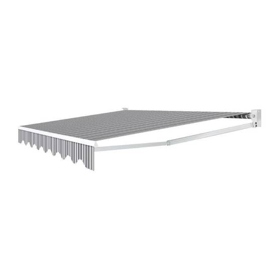 Store banne manuel 3.95 x 3 m Unité Rayé - Image 2