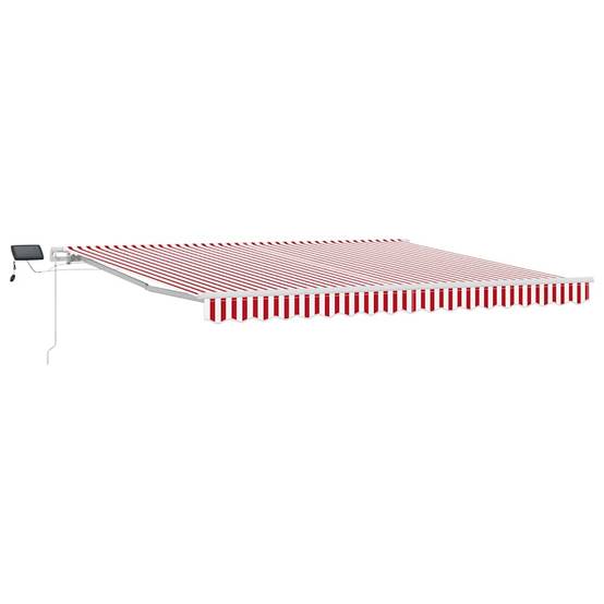 Vidaxl - Auvent rétractable Rouge et Blanc 400 × 300 cm vidaXL 3330752 - Image 2