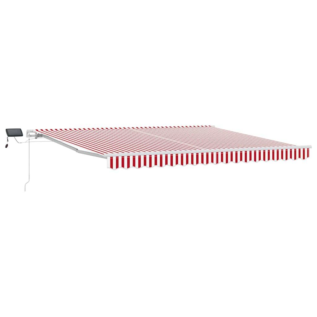 Vidaxl - Auvent rétractable Rouge et Blanc 400 × 300 cm vidaXL 3330752 - Image 2