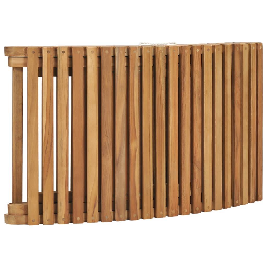 Helloshop26 - Transat chaise longue bain de soleil lit de jardin terrasse meuble d'extérieur pliable avec table bois de teck solide - Image 6