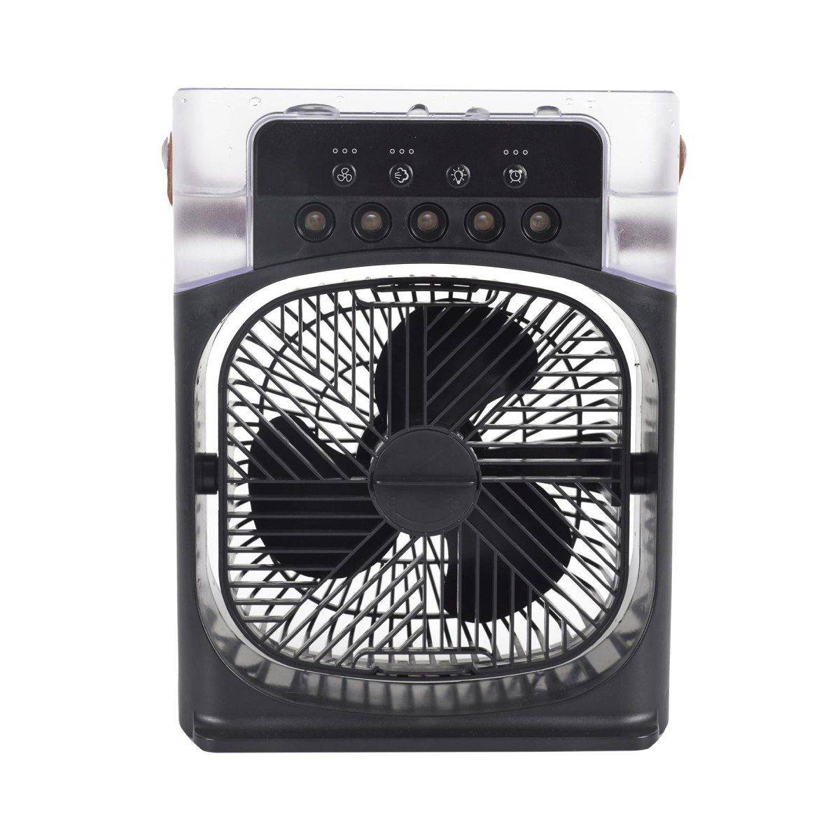 The Home Deco Factory - Ventilateur Brumisateur Led "Retro" 30cm Noir - Image 2