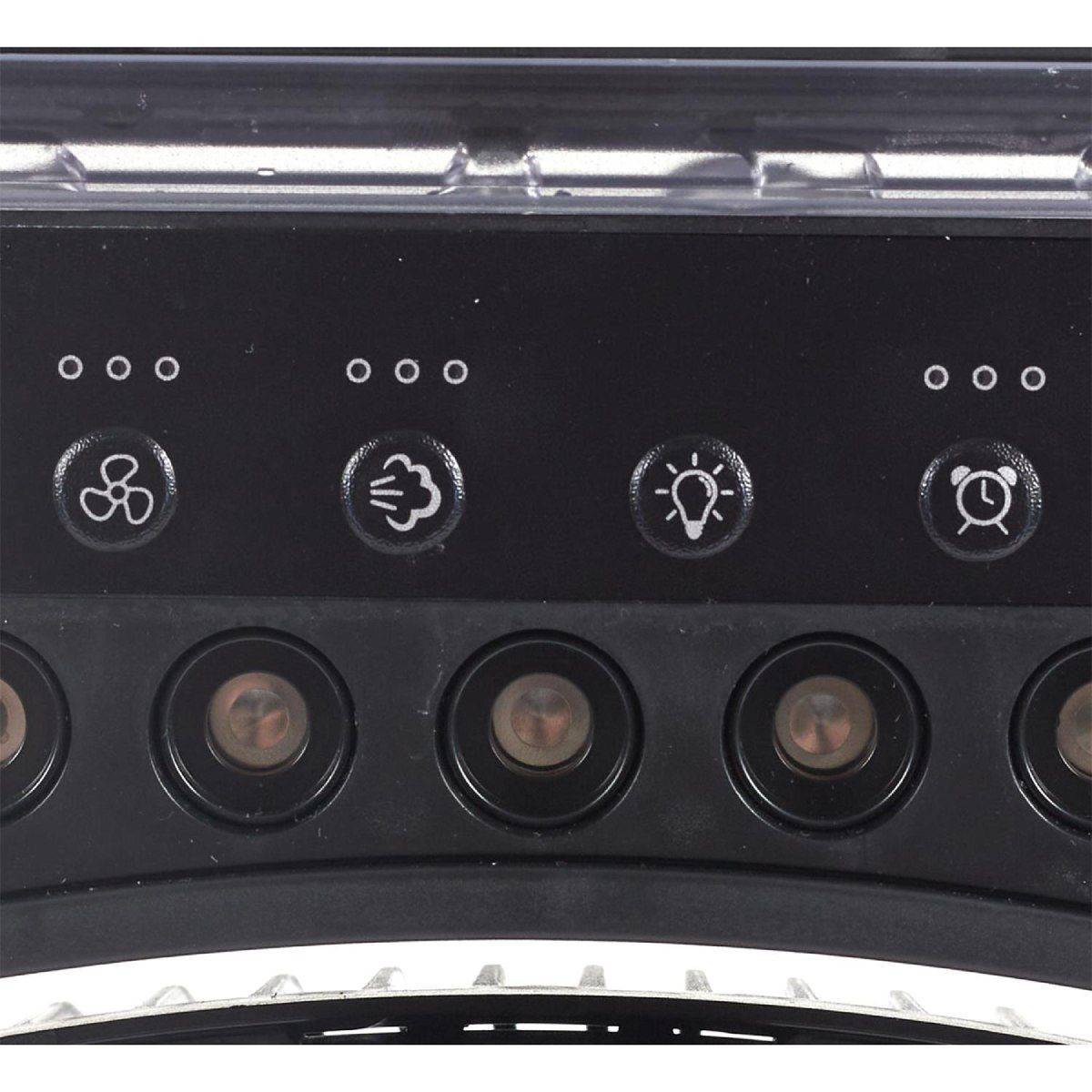 The Home Deco Factory - Ventilateur Brumisateur Led "Retro" 30cm Noir - Image 5