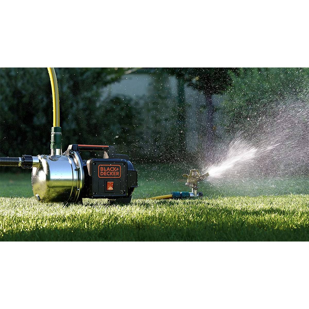 Pompe d'arrosage auto-amorçante eaux claires 1100W 4.5 bar 230V Moteur induction BLACK & DECKER - Image 4