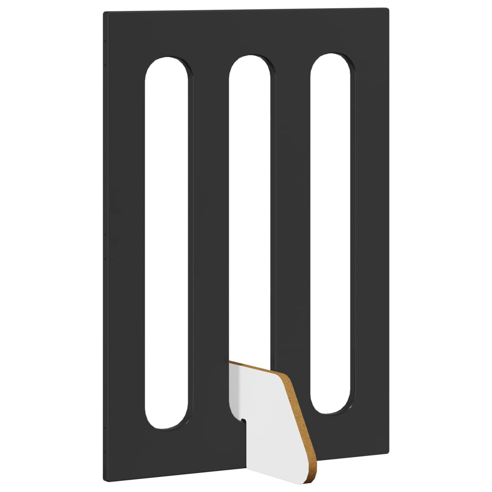 PANGIVO - Clôture pour animaux bois d'ingénierie noir 100.5 x 38 x 70 cm - PANGIVO - Image 4