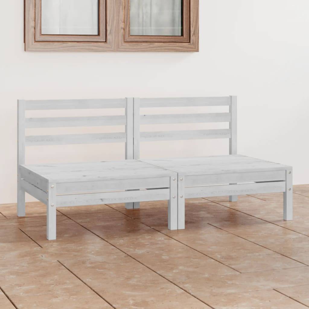 Prolenta Premium - Banc de jardin Blanc 64 X 64 cm - Prolenta Premium - Image 1