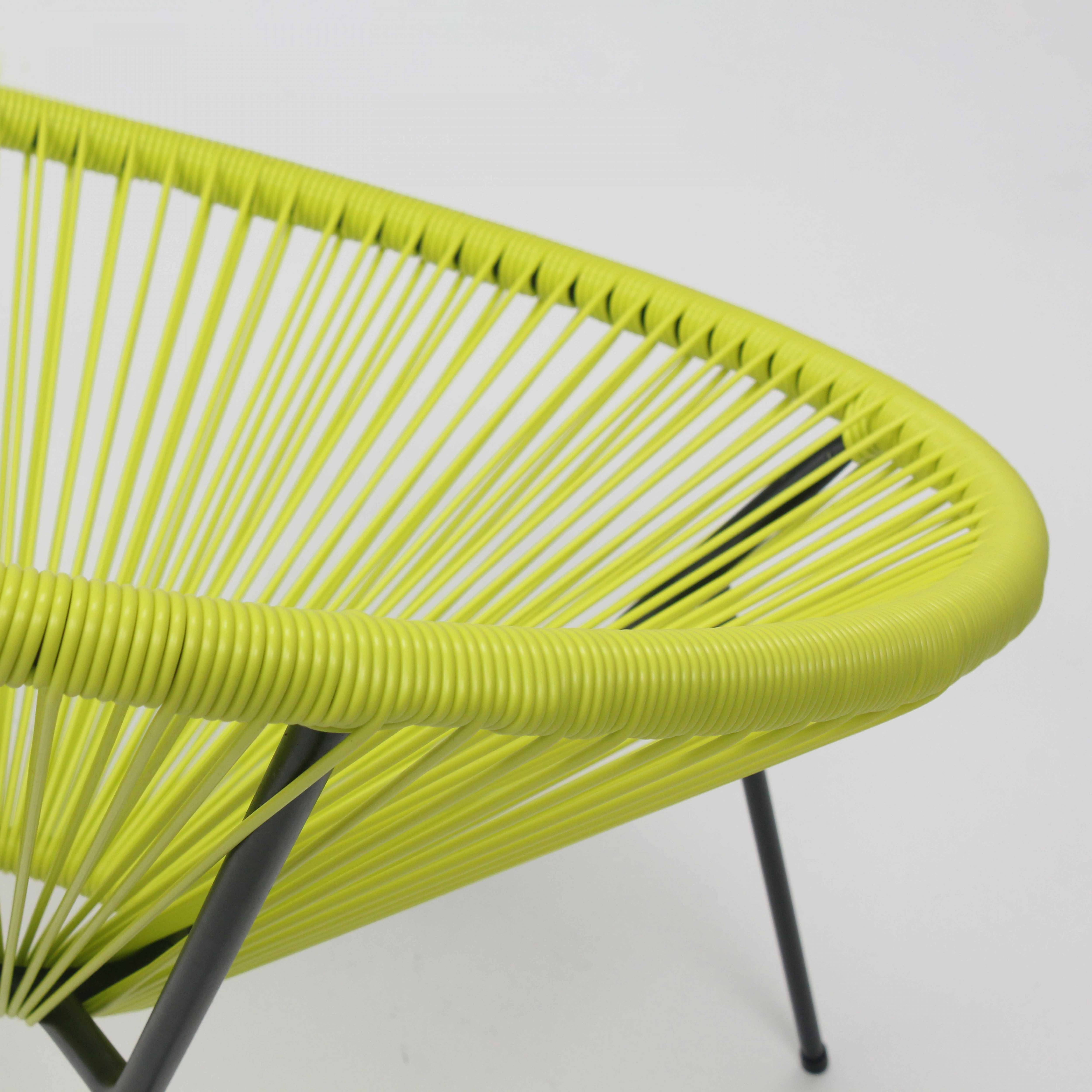 Oviala - Fauteuil en résine tressée vert Ovo - Oviala - Image 6