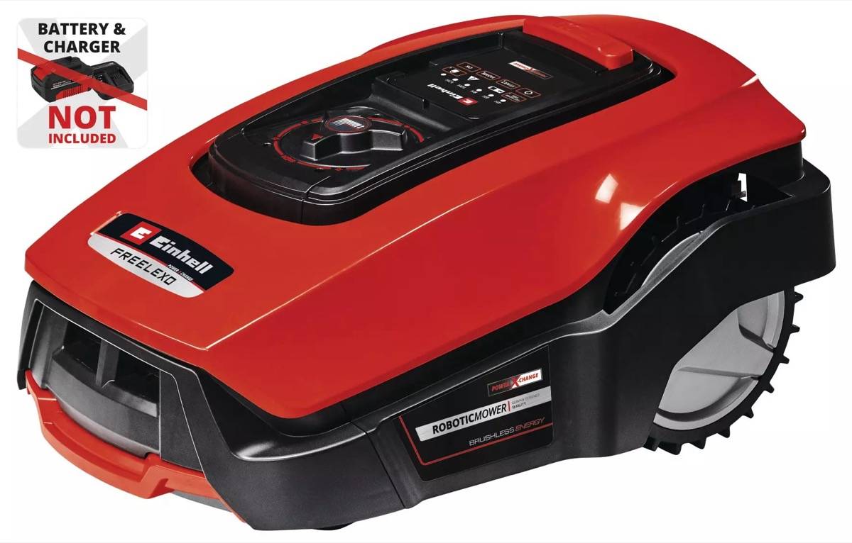 Einhell - Kit premium jardin sans fil Einhell – Taille-haies 36V, coupe-bordure 36V, robot tondeuse + batteries 4.0Ah - Image 4