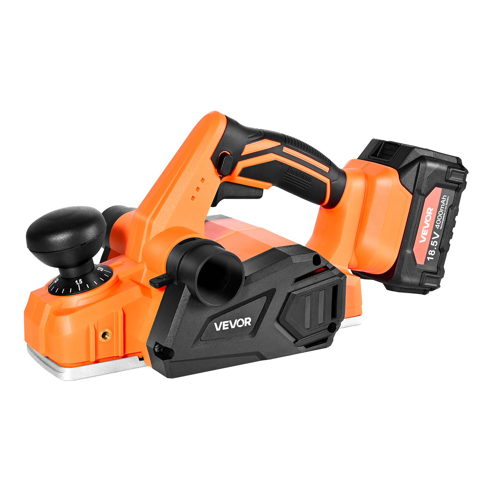 Vevor - VEVOR Rabot Électrique sans Fil Raboteuse à Bois à Main 82 mm avec Batterie 4 Ah - Image 1
