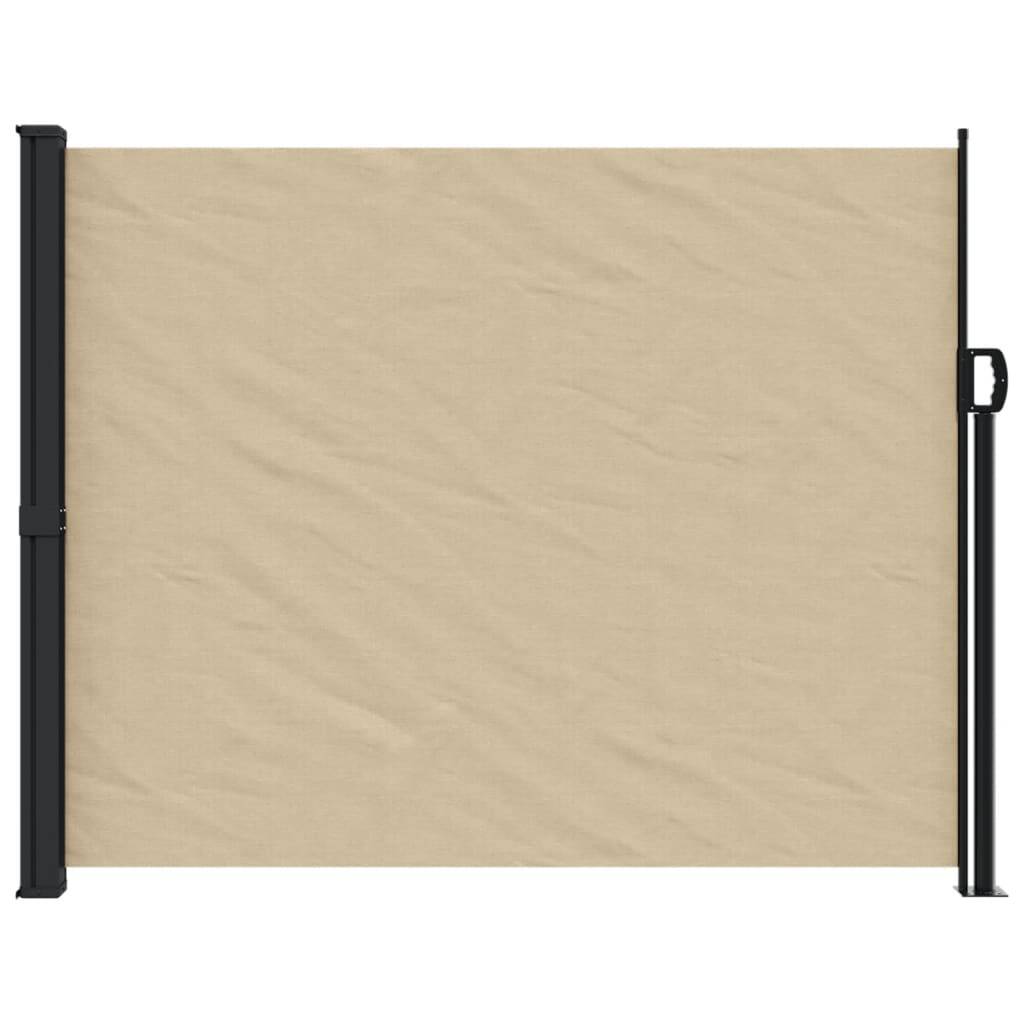Maison Chic - Store Banne latéral - Store rétractable - Auvent extérieur beige 160x500 cm - Image 3