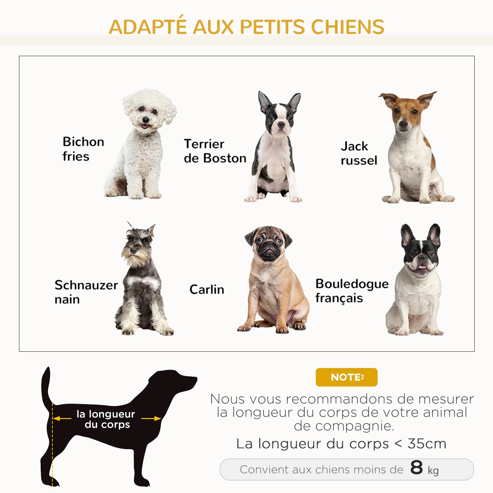 Canapé pour chien canapé pour animal de compagnie style scandinave pieds effilés en bois revêtement tissu 72 x 44 x 31 cm - gris - Image 6