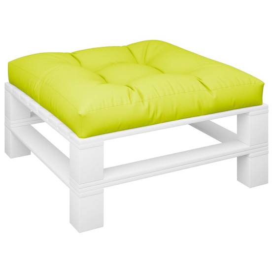 Coussin de Sol Carré pour Palette Polyester Confortable pour Jardin Vert Brillant 80x80x12 cm – ComfortXL Outdoor Living - Image 3