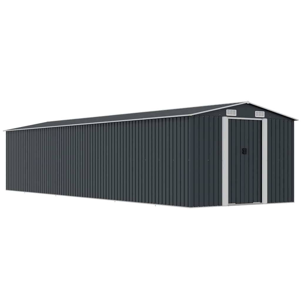 Vidaxl - Abri de jardin Anthracite 257x779x181 cm Acier galvanisé vidaXL 47034 - Image 1