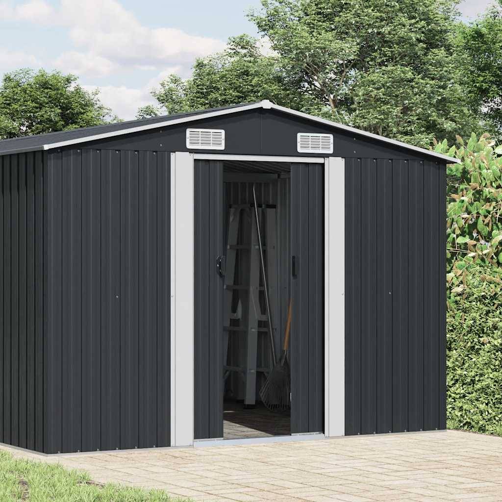 Vidaxl - Abri de jardin Anthracite 257x779x181 cm Acier galvanisé vidaXL 47034 - Image 2