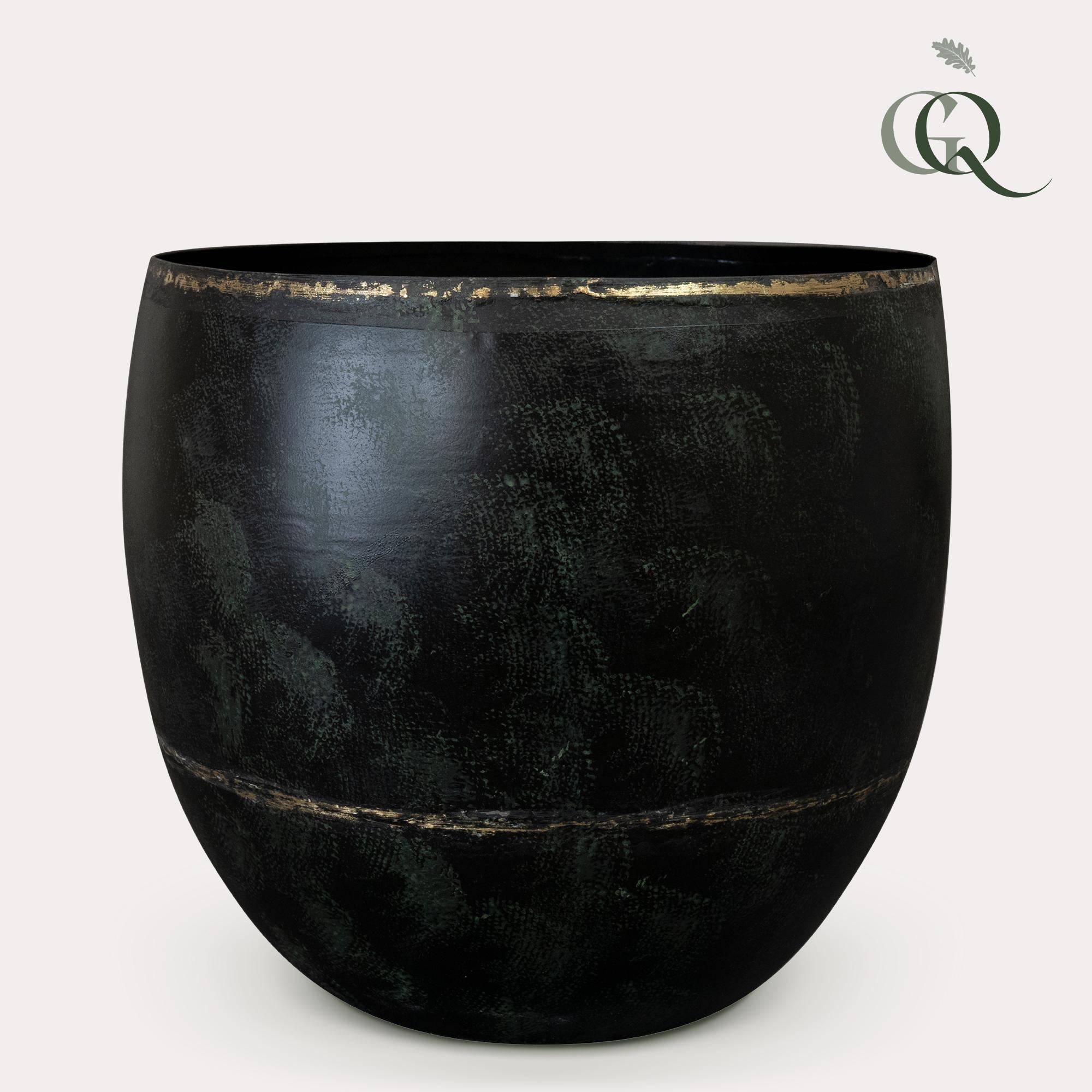 Pot - Noir - Belia vintage black - M - H25 L28- La Green Touch - Image 1