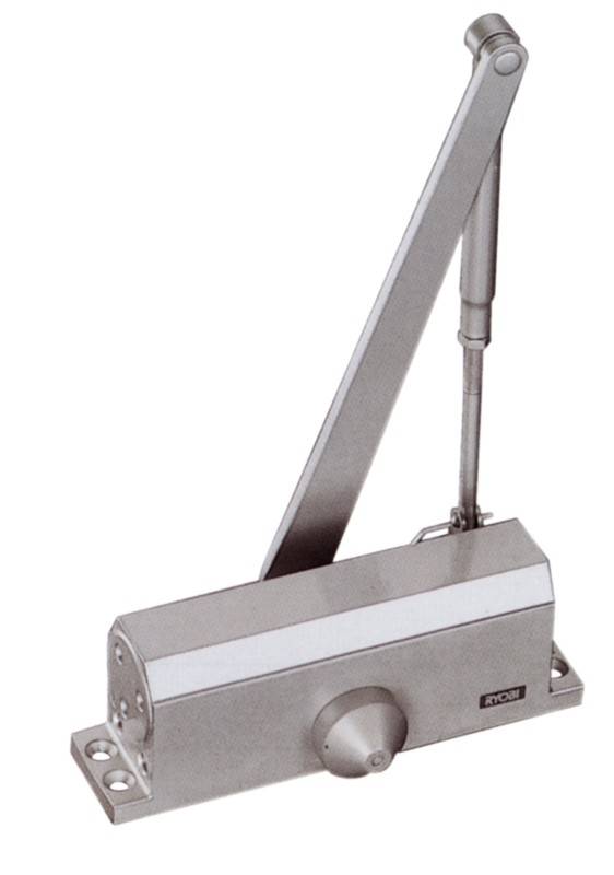 Ferme-porte bras compas 7004 RYOBI - Force 5 - Argent - Coupe-feu (porte 90/120 Kg) - 201074 - Image 1