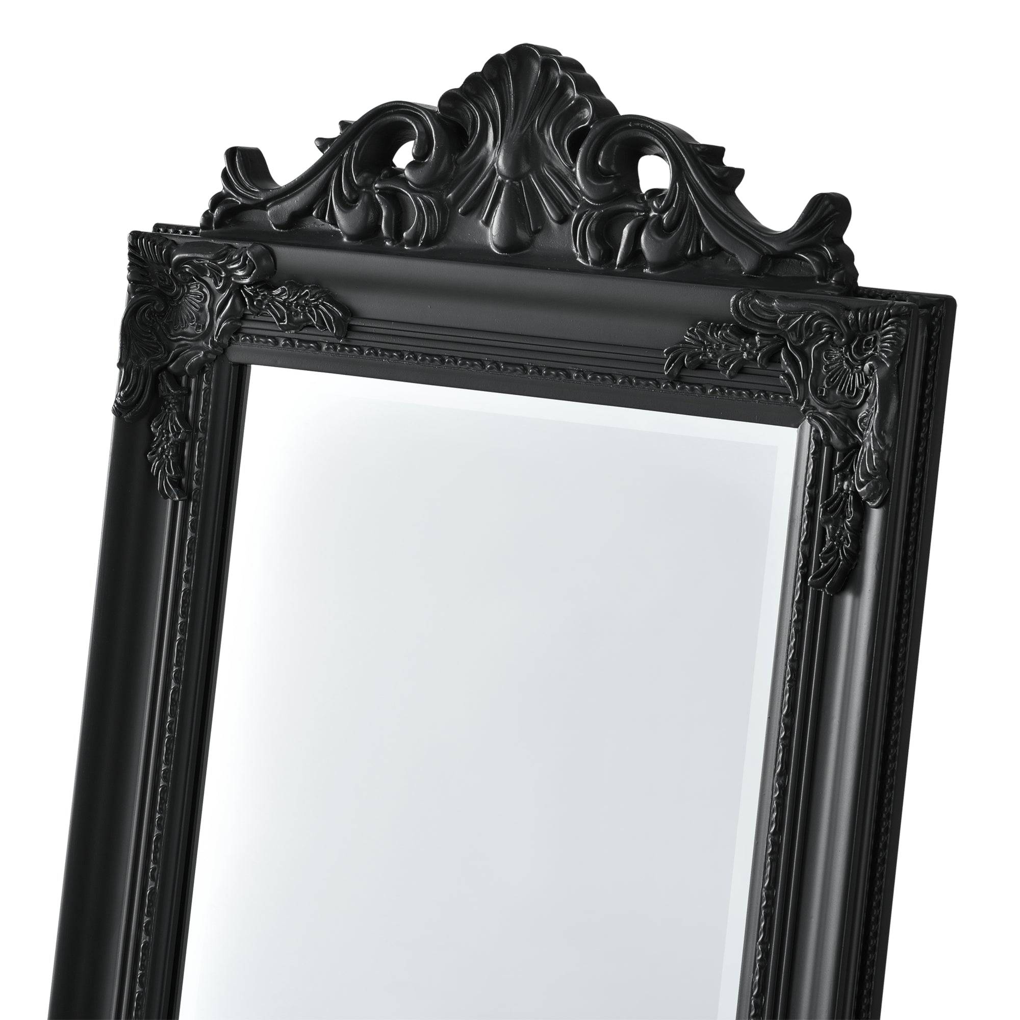 Helloshop26 - Miroir sur pied inclinable 160 x 40 cm noir mat - Image 5