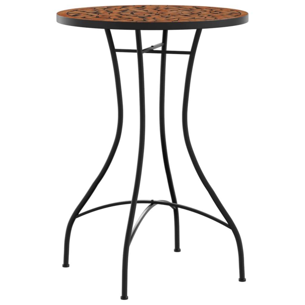 Maison Chic - Table de jardin | Table de bistro mosaïque terre cuite Ø50x70 cm céramique - Image 4
