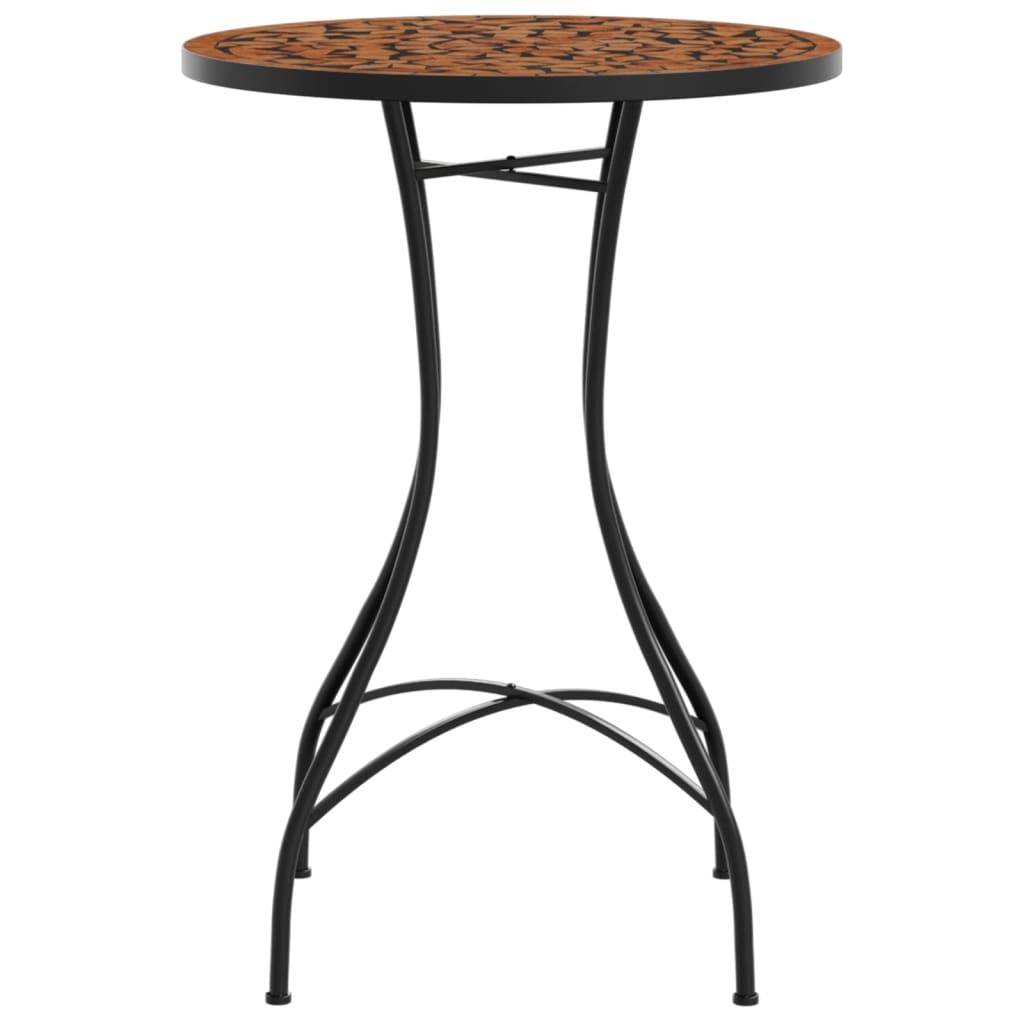 Maison Chic - Table de jardin | Table de bistro mosaïque terre cuite Ø50x70 cm céramique - Image 5