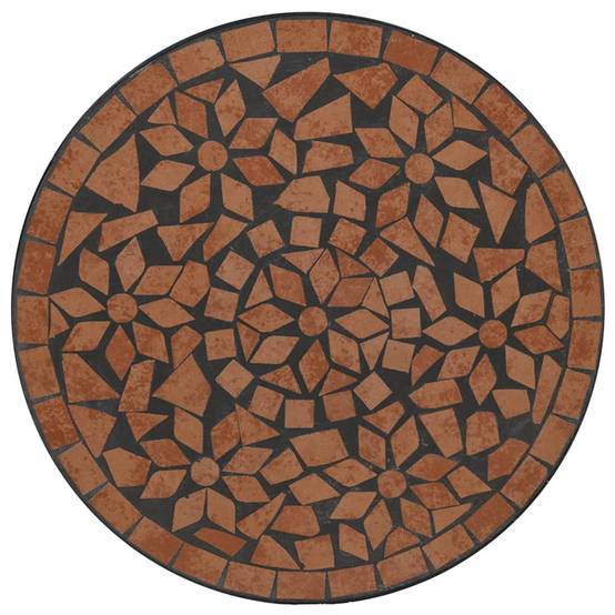 Maison Chic - Table de jardin | Table de bistro mosaïque terre cuite Ø50x70 cm céramique - Image 6