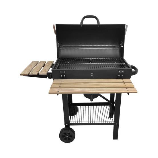 sweeek - Barbecue américain charbon de bois - Serge noir - Smoker américain avec aérateurs. récupérateur de cendres. fumoir | sweeek - Image 4