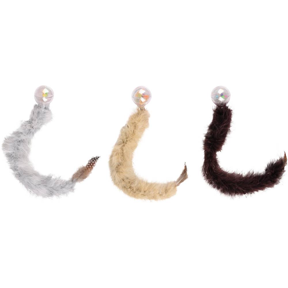 1 Balle Boa avec plume 47 cm jouet pour chat couleur aléatoire - Image 4