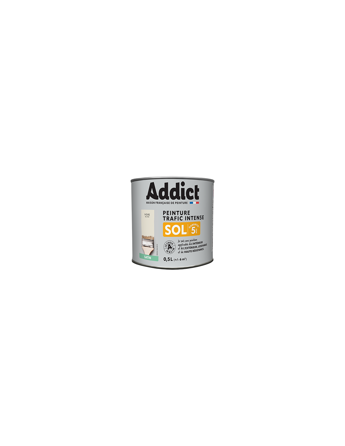 Peinture Sol 0.5 Litre Ton Pierre - Addict - Image 1