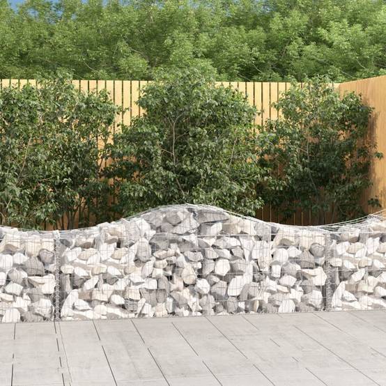 Vidaxl - Paniers à gabions arqués 50 pcs 200x50x60/80 cm fer galvanisé vidaXL 3145617 - Image 1