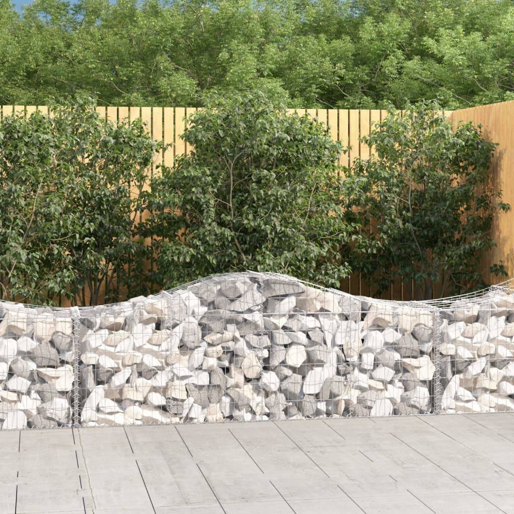 Vidaxl - Paniers à gabions arqués 50 pcs 200x50x60/80 cm fer galvanisé vidaXL 3145617 - Image 1