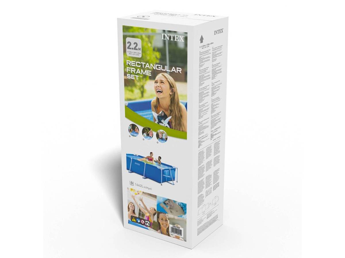 Piscine tubulaire Metal Frame Junior rectangulaire 2,20 x 1,50 x 0,60 m - Intex - Image 7