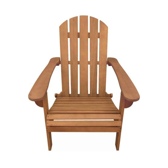 Lot de 2 fauteuils de jardin en bois - Adirondack Salamanca- Eucalyptus. chaises de terrasse rétro. sièges de plage | sweeek - Image 5