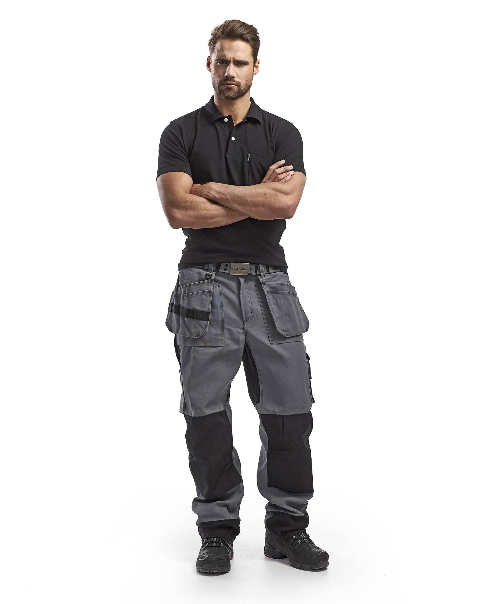 Pantalon Artisan Heavy Worker Gris clair/Noir | 158013809499 - Blaklader