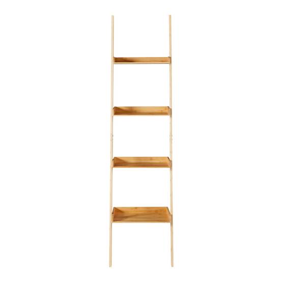 Étagère échelle bambou 176 x 44 cm naturel - Image 3