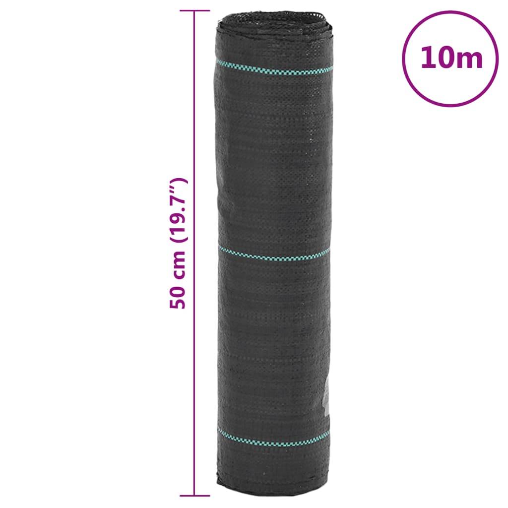 PANGIVO - Membrane anti-mauvaises herbes polypropylène noir 1000 x 50 cm, poids:0.76kg - PANGIVO - Image 8