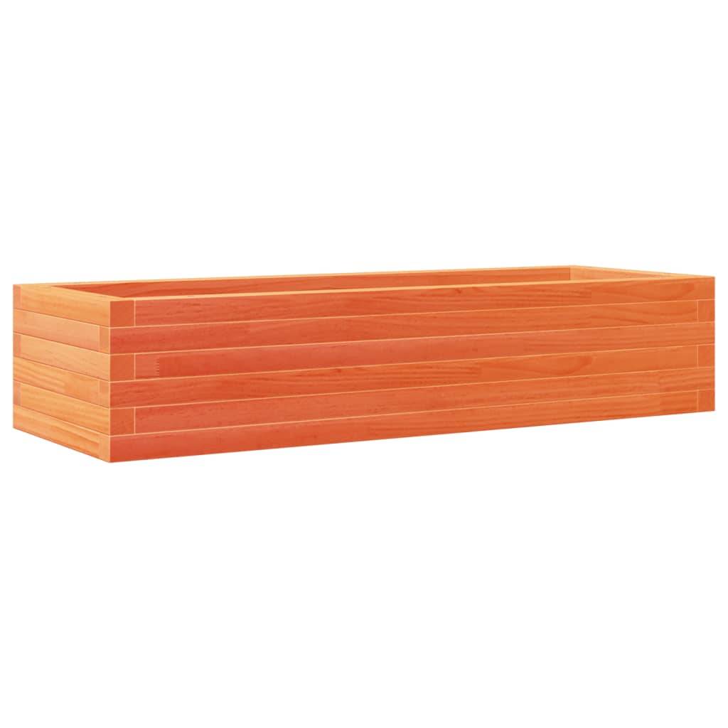 Jardinière | Pot de fleurs | Cache-pot | Bac à fleurs cire marron 110x40x23 cm bois de pin massif - Image 7