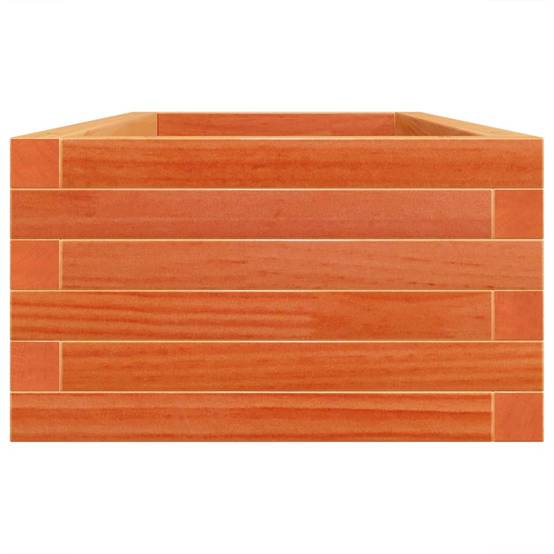 Jardinière | Pot de fleurs | Cache-pot | Bac à fleurs cire marron 110x40x23 cm bois de pin massif - Image 6