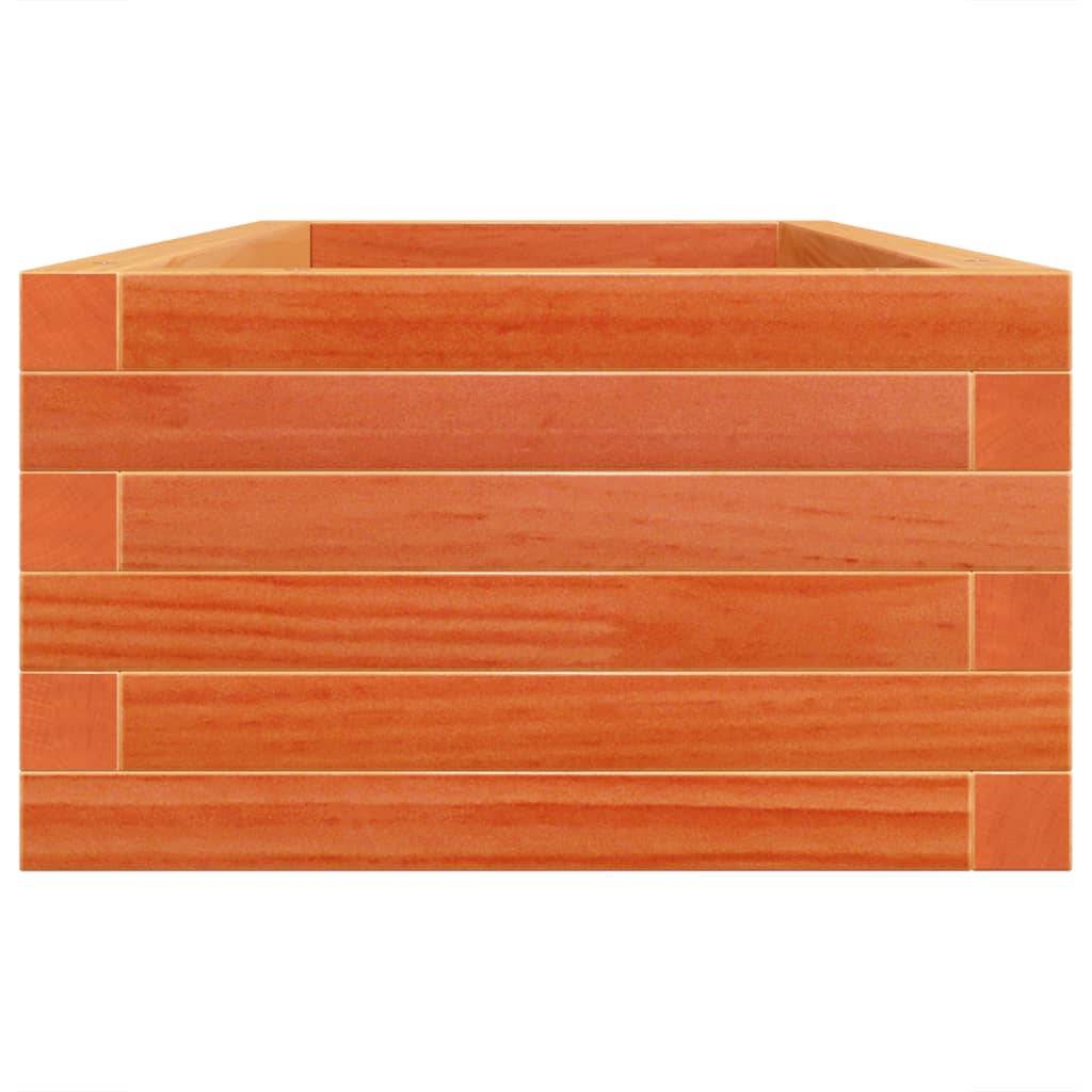 Jardinière | Pot de fleurs | Cache-pot | Bac à fleurs cire marron 110x40x23 cm bois de pin massif - Image 6